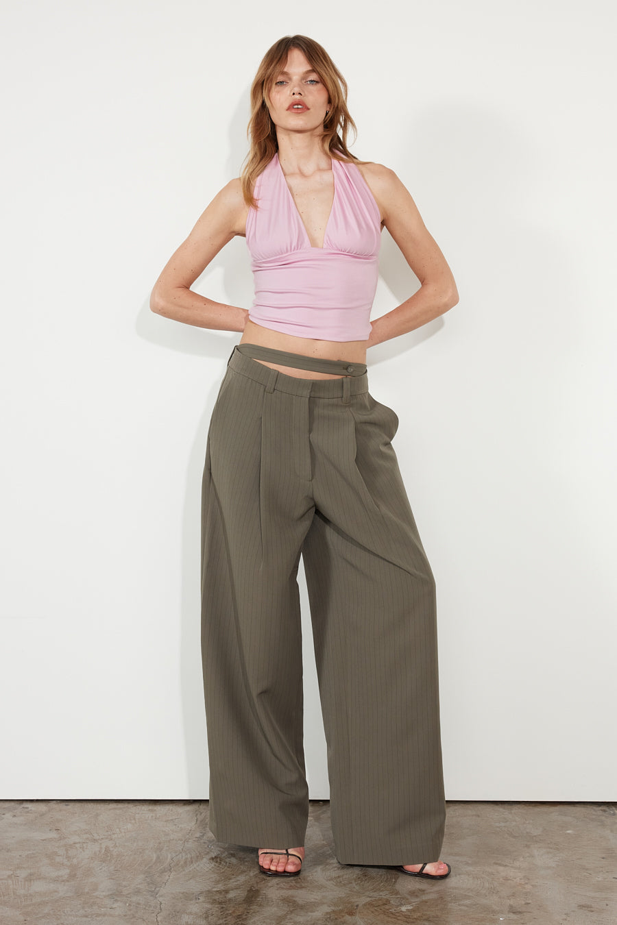 Spodniom Baggy Khaki