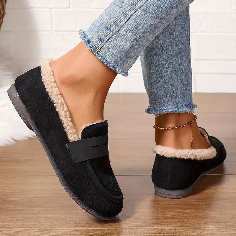 Aria – Wygodne Loafersy z Futerkiem