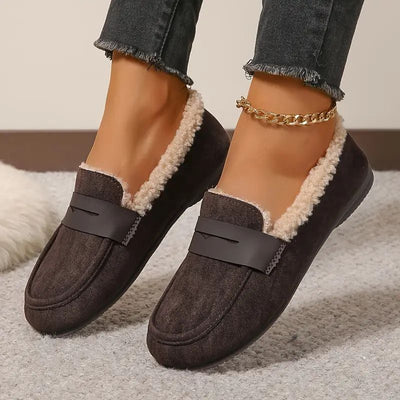 Aria – Wygodne Loafersy z Futerkiem