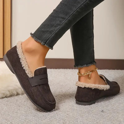 Aria – Wygodne Loafersy z Futerkiem