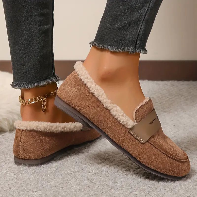 Aria – Wygodne Loafersy z Futerkiem