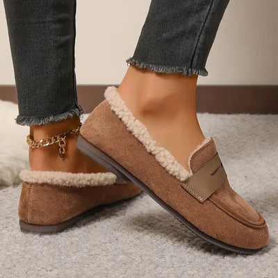 Aria – Wygodne Loafersy z Futerkiem