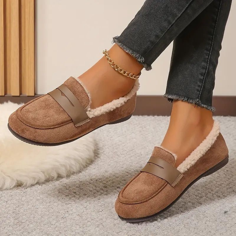 Aria – Wygodne Loafersy z Futerkiem