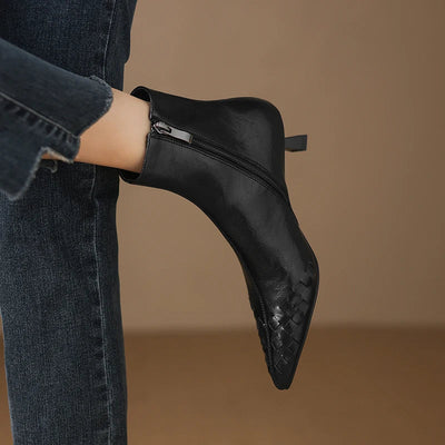 Intreccio Skórzanych Botków.