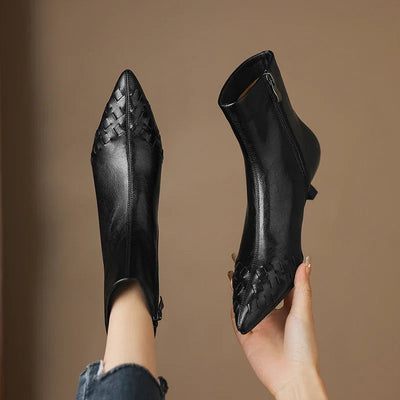 Intreccio Skórzanych Botków.