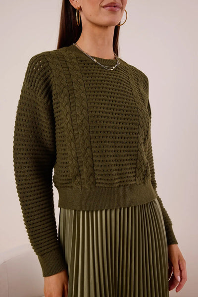 Sukienka Gabbie w kolorze oliwkowym