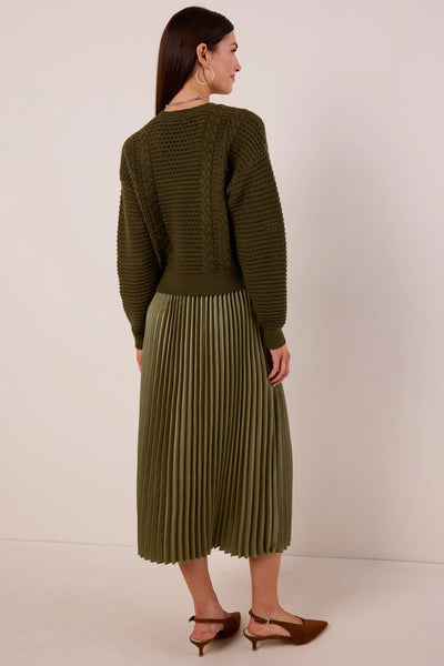 Sukienka Gabbie w kolorze oliwkowym