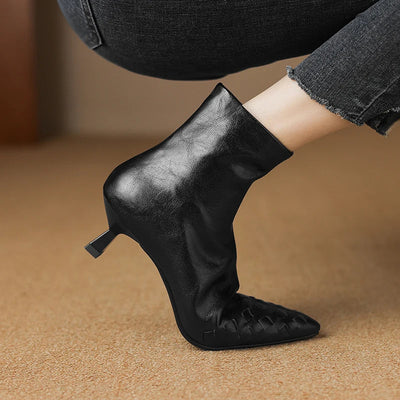 Intreccio Skórzanych Botków.