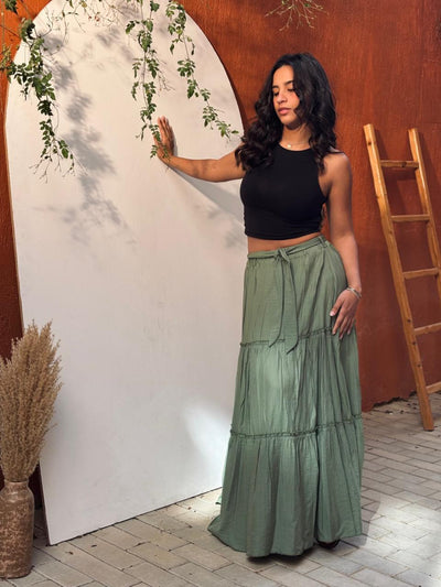 Verde Flamenco Skirt - PAVO Egypt