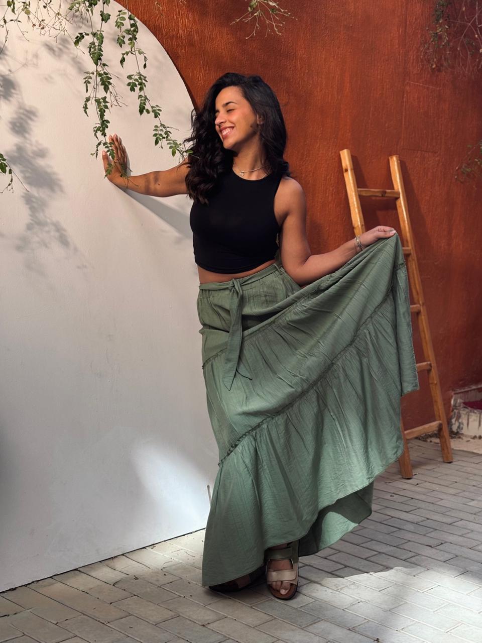 Verde Flamenco Skirt - PAVO Egypt