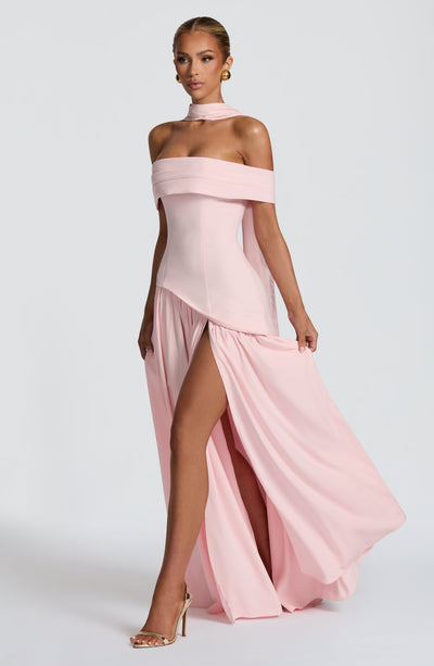 Delilah Maxi Dress - Blush Dress Babyboo Fashion Premium Exclusive Design