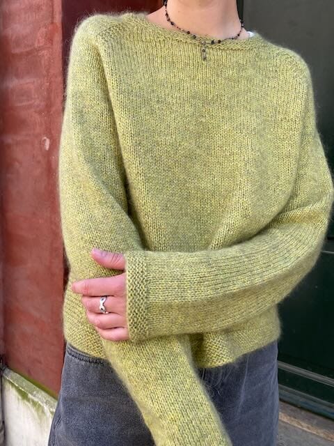 Esmeralda Sweater, No 20 + silk mohair strikkekit