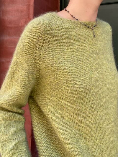 Esmeralda Sweater, No 20 + silk mohair strikkekit